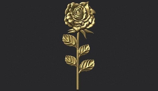 rosa sollievo cnc taglio Rose pianta natura arredamento stampabile scolpito intaglio decorazione fiore flora vaso fiori botanico giglio arte 3d print model - Mito3D