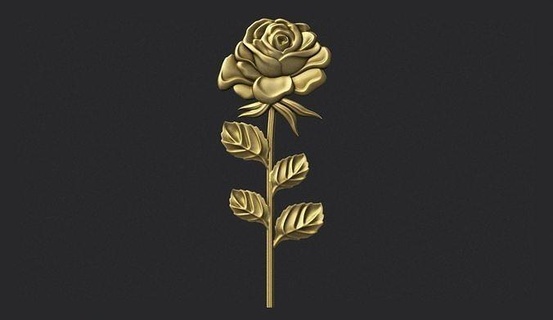 rosa sollievo cnc taglio Rose pianta arredamento stampabile scolpito intaglio decorazione fiore flora fiori botanico floreale vaso giglio arte 3d print model - Mito3D