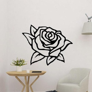Rose mur art fleur plante décor décoration sculpture 2d Accueil maison meubles cadeau cool élégant facile 3d print model - Mito3D