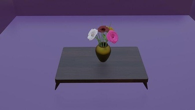 roses flowers vase flower floral house furniture 3d print model - Mito3D