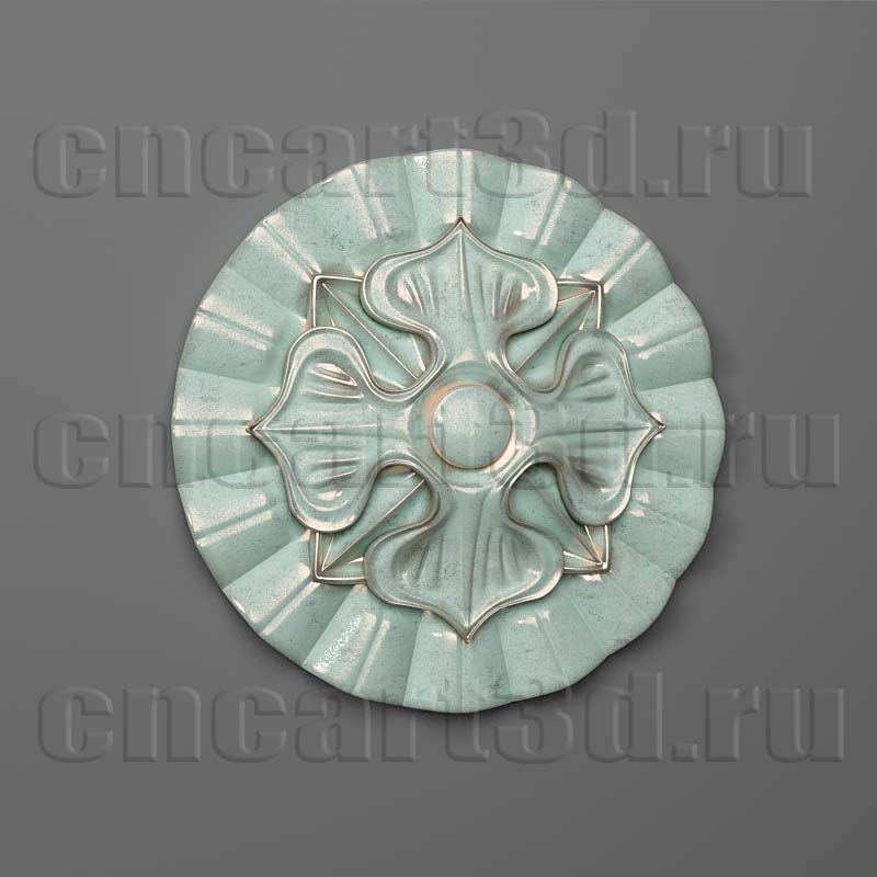 rosette décoratif médaillon rosaces fronton plâtre imprimable modèle libre intérieur extérieur décoration style classique architecture éléments mur collection ensemble prototypage ordre architectural détails maison décor 3D print model - Mito3D