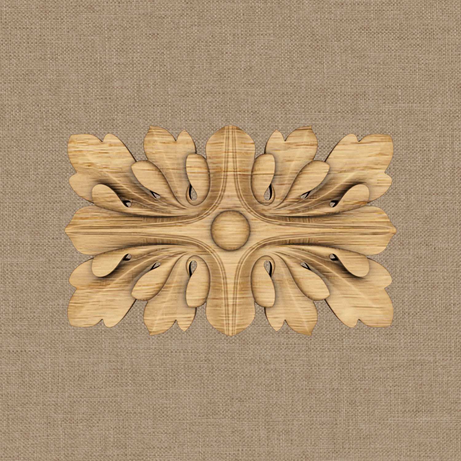 roseta r-002 casa la talla decoración cnc de madera muebles en arquitectura clásico cocina puertas 3D print model - Mito3D