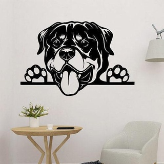 rottweiler 2d mur décoration chien art décor autocollant animal 3d print model - Mito3D