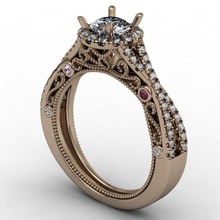 heiligenschein engagement ring criss kreuz schaft schmuck luxus gold mode juwel druckbar brillant diamant schönheit ringe 3d print model - Mito3D