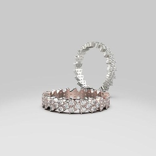 redondo forma eternidad anillo 17 tamaños banda eternityband joyas imprimibles imprimible anillos joyería joya Anillos diamante compromiso bodas oro diseño diseñadora redondoeternidad 3d print model - Mito3D
