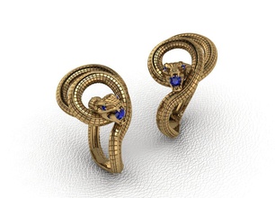royal animal style ring jewelry rings gold shining bright gift precious luxury silver diamond gems pendants 3d print model - Mito3D