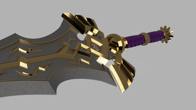 royal claymore zelda breath of wild link sword nintendo games toys 3d print model - Mito3D