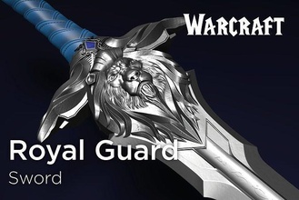royal guard sword warcraft movie word alliance horde mmo orc wow warhammer fantasy weapon cosplay anduin game diy home decoration games toys accessories 3d print model - Mito3D