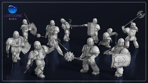 real infantaria 01 miniatura tampo mesa 28mm jogos guerra personagem fantasia scifi impressão esculpir humano soldado escaramuçador miniaturas sci fi sujo arte esculturas 3d print model - Mito3D