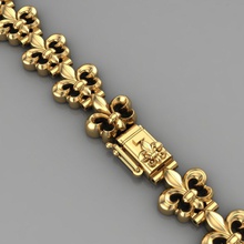 Kraliyet zambak bilezik 0135 altın gümüş mücevher kolye yazdırılabilir takı bilezikler 3d print model - Mito3D