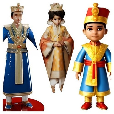 real palácio coleção jovem principe estatuetas estatueta asiática realeza colecionável brinquedo miniatura histórico figura crianças brinquedos cultura traje personagem tampo mesa presente pintado mão educacional jogos 3d print model - Mito3D