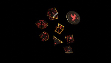 rpg poliédrico vampiro conjunto sangre pacto jugando cubo pasatiempo juegos ciencia fi mazmorras dragones dnd juego mesa 3d print model - Mito3D