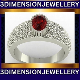 ruby rings 3dj scg 18 mücevher altın takı yazdırılabilir gümüş elmas yüzük nişan yüzükler parlak sterlin moda Solitaire düğün 3d print model - Mito3D