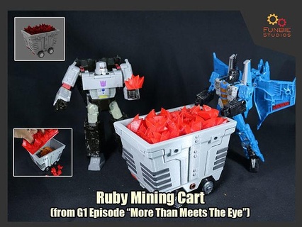 ruby mining cart g1 episode meets eye transformers generationone games toys 3d print model - Mito3D
