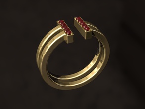 ruby ring jóias de casamento ouro o engajamento brilhando luxo anel bonita printable jóia brilhantes branco noivado feminino moda beleza safira diamante gem prata a arte anéis 3d print model - Mito3D