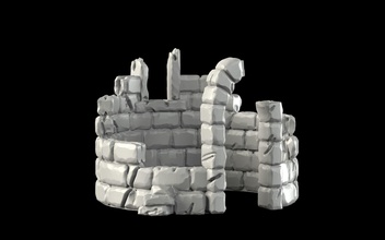 ruins games-toys scenario rpg scenic edinburgh dungeon dragons pathfinder horror game thrones medieval role plaiyng roof decadence games toys accessories 3d print model - Mito3D
