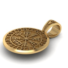 runic compass vegvizir guard pendant slavicguard jewelry pendants 3d print model - Mito3D