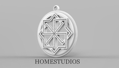 pendentif runique 15 bijoux or d'argent antique imprimable le platine de la fantaisie rus pendentifs 3d print model - Mito3D