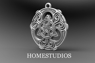 runico pendente 50 v2 gioielleria oro argento moda bellezza stampabile runa celtico celt simbolo collana gioiello bianca nodo ciondoli 3d print model - Mito3D