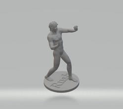 pressa homem Estrelas zbrush impressão estatutos jogos brinquedos 3d print model - Mito3D