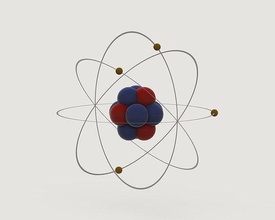 rutherfords atomic model electrons protons atom neutron science physics nucleus nuclear electron quantum chemistry molecule biology game ready rutherford scientific proton engineering 3d print model - Mito3D