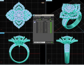 rw-011 bijoux de l'anneau femme mariage eagagement or platinuim d'argent haut nice belle les anneaux 3d print model - Mito3D
