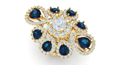 rw000001 ring jewelry diamond jewellery fashion gold rings 3d print model - Mito3D