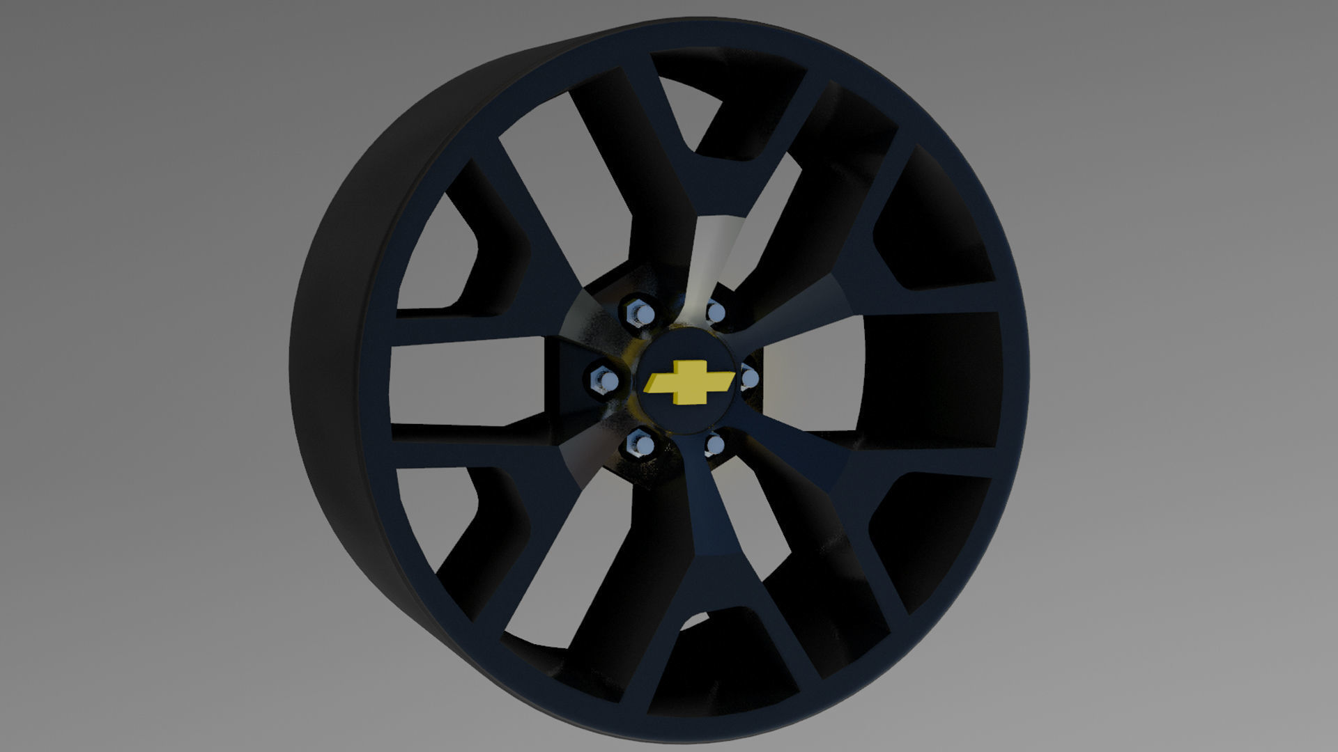 oem wheel gmc sierra replica chevrolet truck rim chevy printable tire resin 1 25 24 scalable games toys 3D print model - Mito3D