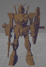 rx-78-2 gundam 3d print model robot anime mech mecha suit manga future mechanical seed robo bionic band ai mg warrior person futuristic knight metalic games toys 3d print model - Mito3D
