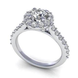 Ryan lóbulo diamante anel jóia gema noivado Casamento jóias prata joalheria ouro engagem moda esterlina pingente colar beleza brincos pingentes argolas 3d print model - Mito3D
