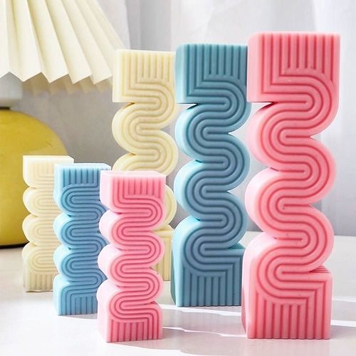 s-shaped silicone spiral candle mold stl free best decor home shaped 3dprint design art house silicon 3D print model - Mito3D