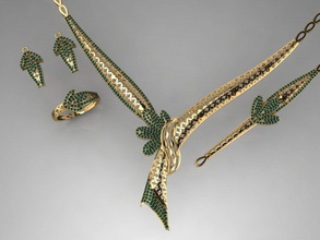 s04 elmas kolye küpe yüzük bilezik altın ayarlamak yüzükler takı taşlar moda tasarım gümüş zarif parlıyor mücevher safir kadin düğün 3d print model - Mito3D