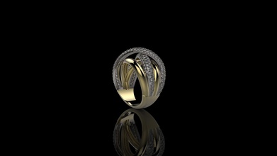 s komplekt n1 Schmuck gold ring Silber diamond gem Juwel bedruckbar ist engagement Platin Mode-ring genial weiß Diamant-ring sterling gold-ring Ringe 3d print model - Mito3D