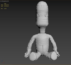 sackboy poli yüksek sanat sack kumaş oyuncak teddy bebek heykeller 3d print model - Mito3D