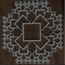 sagrado geomtria modelo decoração arabesque projeto resumo geometria arte matemático 3d print model - Mito3D