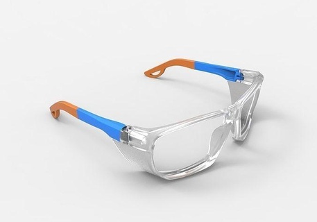 safety glasses 01 goggles eyeglasses sunglasses eyewear lens protection sunglass plastic eyesight optical optic eye spec hobby diy 3d print model - Mito3D