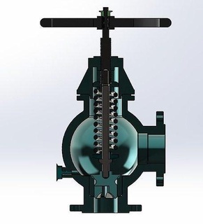 seguro válvula segurança 3d cafajeste modelo industrial encanamento pressão Ciência Engenharia 3d print model - Mito3D