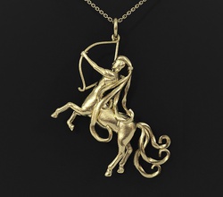 sagittarius zodiac pendant jewelry jewelries keychain fashion horoscope sign element symbol personalized design stl 3d printing printed jewellery pendants constellation 3d print model - Mito3D