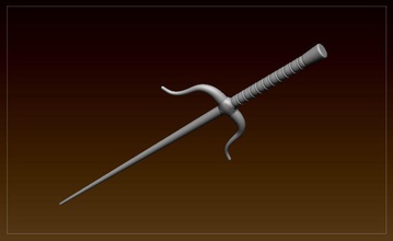 sai 3dprint modelo espada arma japonés cuchillo asiático afilado samurai ninja katana tradicional elektra asesino corte arte esculturas 3d print model - Mito3D