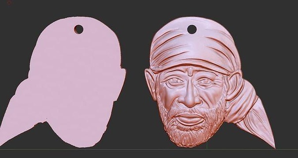 sai Baba Tanrı Hintli samuray Sanat işaretler logolar 3d print model - Mito3D