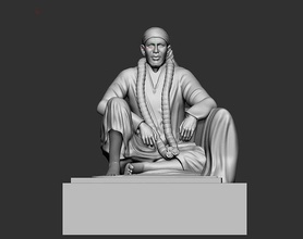 sai baba statue modell kunst skulpturen 3d print model - Mito3D