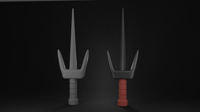sai modèle paire of épées thundercats ninja tortues imprimable impression jeux jouets 3d print model - Mito3D