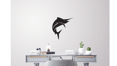 sail fish decoração de parede a casa arte 3d impressão aquário animais peixe vela do mar natureza outros 3d print model - Mito3D