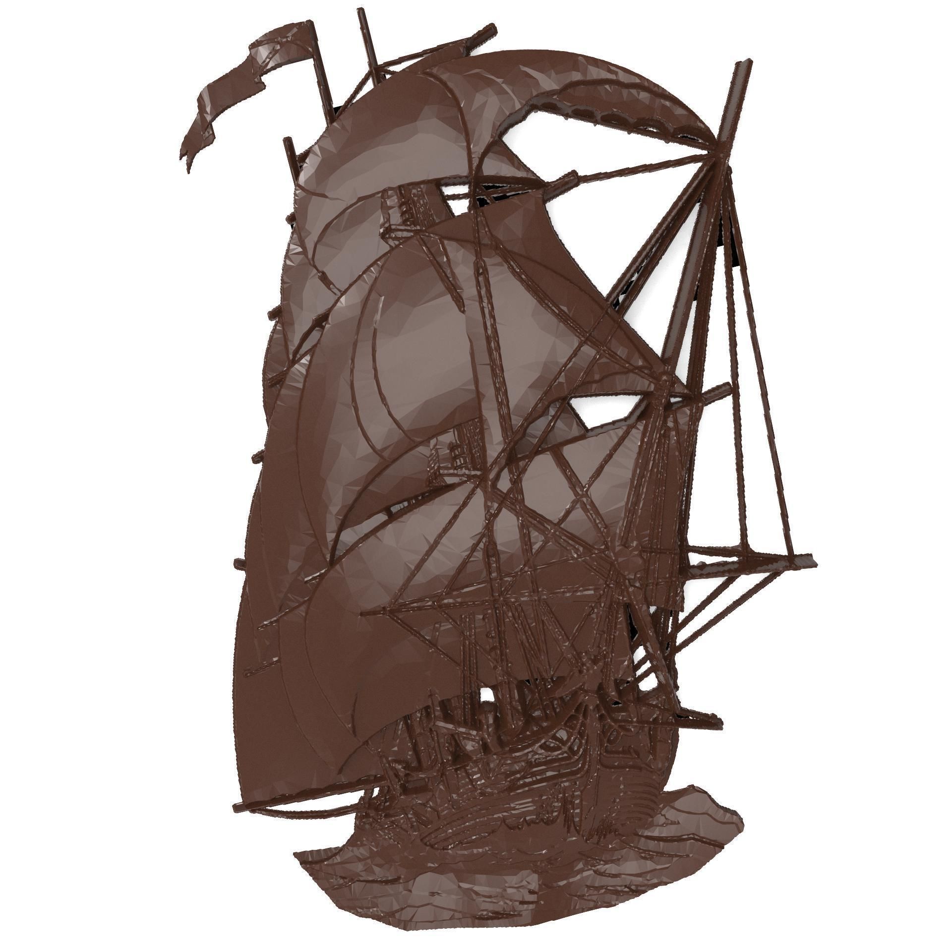 yelkenli gemi kabartma cnc sanat deniz denizci tekne geveze bas rahatlama heykel oyma kalıp 3d baskı yazdırılabilir n stl zbrush artcam heykeller 3D print model - Mito3D