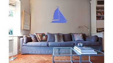 5 yelkenli tekne duvar dekorasyonu sanat yelken gemi dekorasyon dekor 3d baskı model diğer 3d print model - Mito3D