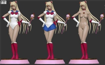 sailor moon sailormoon anime print printable girl beautiful cosplay nsfw cute gift toy games toys 3d print model - Mito3D