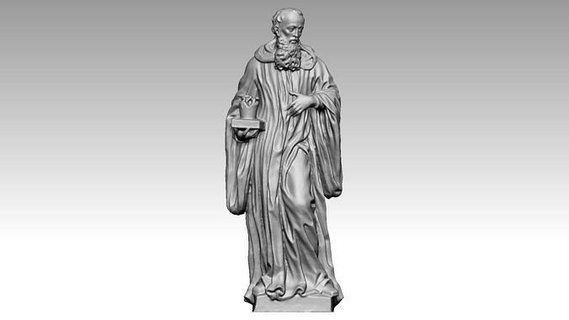 Heilige Benedikt Nursia katholisch Modell Kunst Skulpturen 3d print model - Mito3D