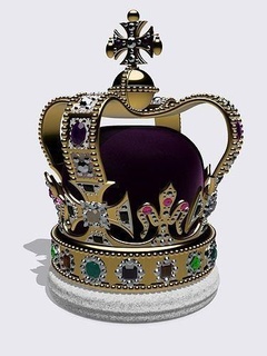 santo Edward coroa rei charles Grã Bretanha coroação britânico cultura cosplay joalheria ouro diamante imprimível arte varreduras réplicas 3d print model - Mito3D