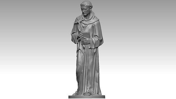 aziz Francis Assisi anne Tanrı isa İsa Kutsal Kitap cnc takı kolye Hıristiyan Rahatlama Katolik Sanat heykeller 3d print model - Mito3D