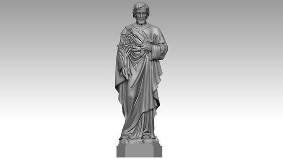 aziz Joseph 3d modelleme Yazdır tarama bakire anne Tanrı isa Kutsal Kitap cnc takı kolye Hıristiyan Rahatlama Katolik Sanat heykeller 3d print model - Mito3D